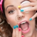 Fresh Design: Yellow and Blue Nail Art